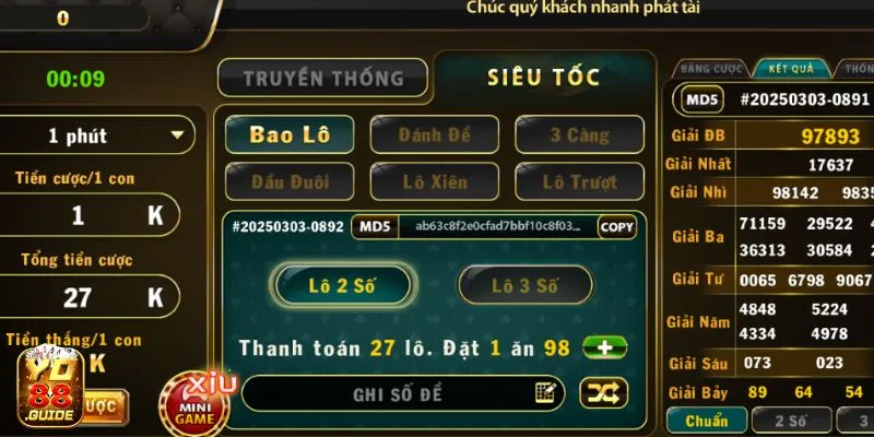 Bản tích hợp giao diện Lô Đề Siêu Tốc mới - Yo 88