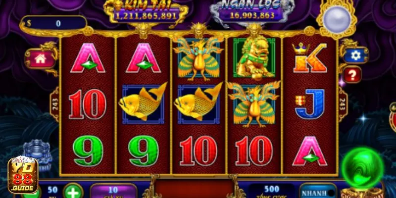 Bảng chơi hút mặt tại Kho Tàng Ngũ Long tại Yo 88