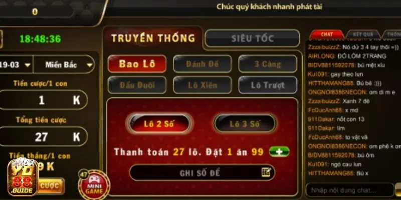 Chọn cược Lô Đề 1 ăn 99 vô cùng đơn giản tại Yo88