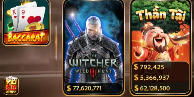 Khám phá nổ hũ jackpot khủng tại slot The Witcher Yo88