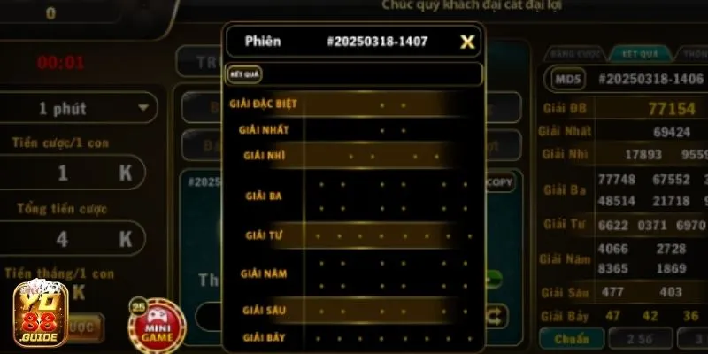 Một phiên xổ số tại Lô Đề Siêu Tốc Yo88