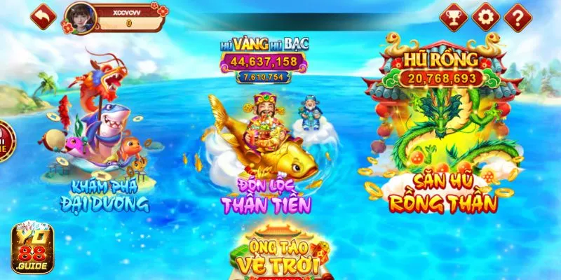 Nhận ngay các bàn chơi hay tại Bắn Cá Yo 88