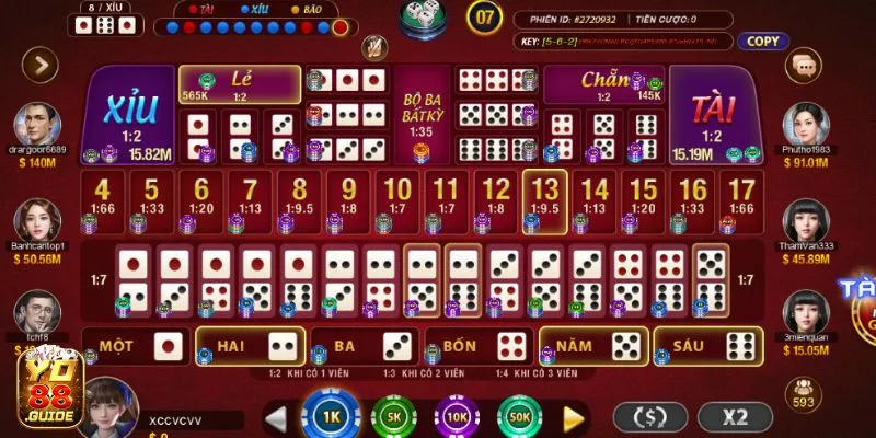 Nhanh chóng khám phá Sicbo Yo88 với nhiều người chơi hay