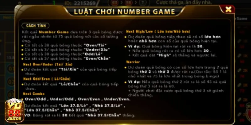 Phiêu lưu kỳ thú cùng Number Game tại cổng game Yo 88