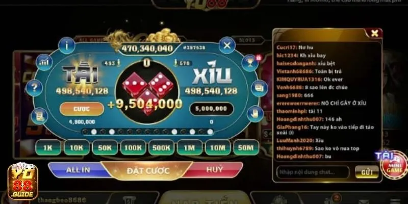 Tài Xỉu Yo88 - Cược thắng lớn