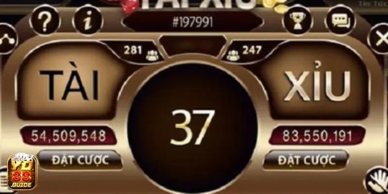 Thời gian đặt cược Tài Xỉu khá dài