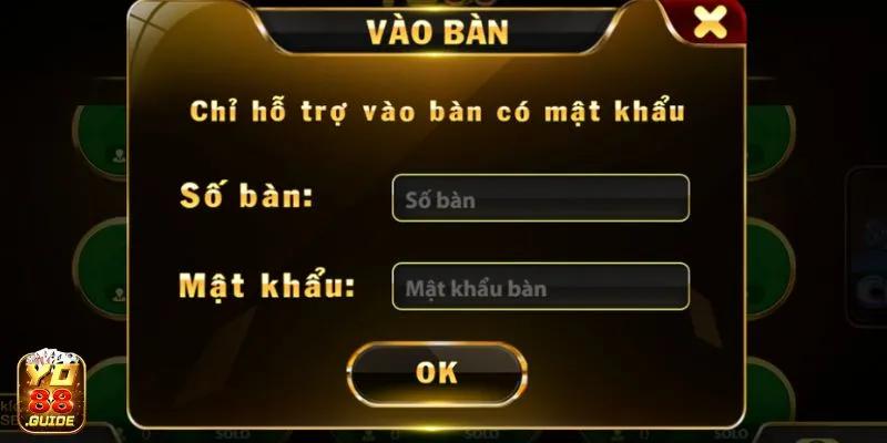 Vào bàn tham gia với bạn bè tại Catte Yo 88