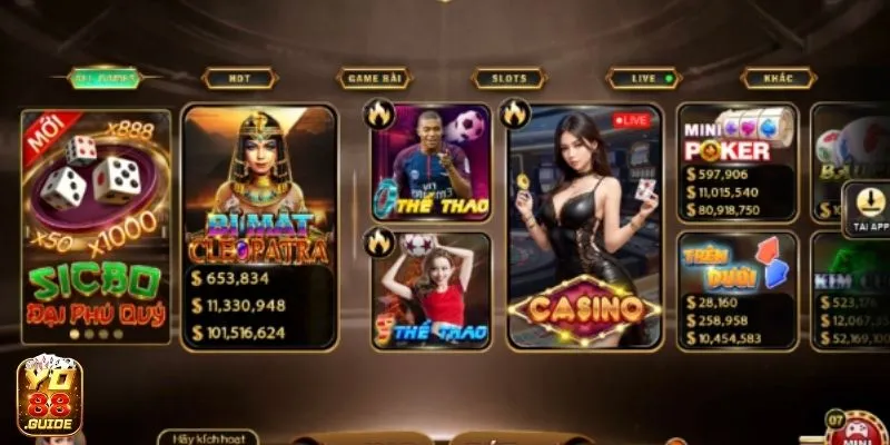 Cá cược thể thao được phổ biến nhiều tại YO88