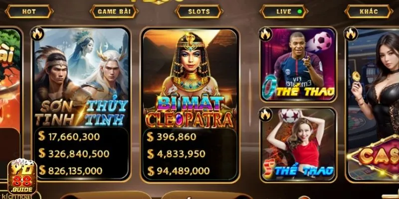 Hấp dẫn game cược Bí mật Cleopatra – cổng game Yo88