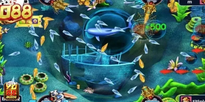 Kết hợp nhiều vật phẩm để săn cá boss