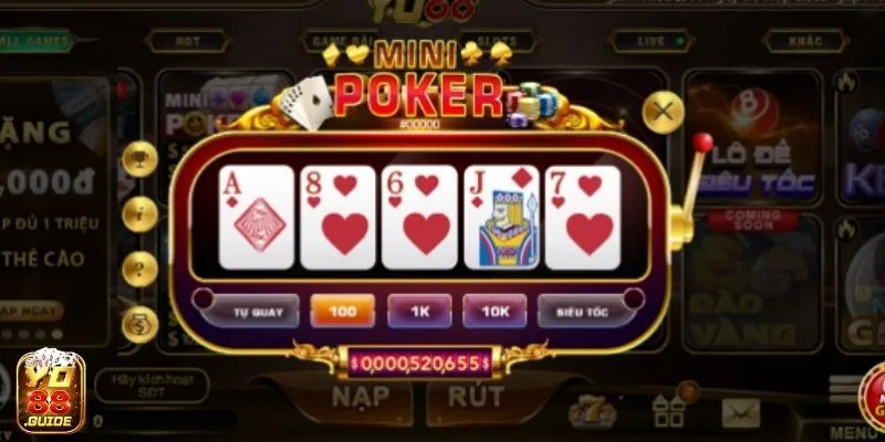 Mini Poker tại Yo88 là sự kết hợp độc đáo