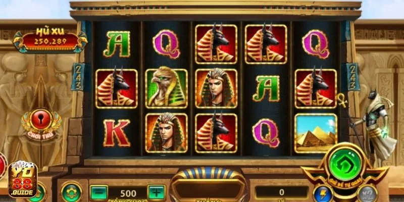 Một bàn chơi slot tại Bí Mật Cleopatra Yo88