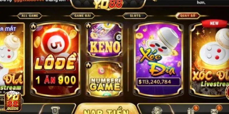 Nhà cái YO88 đưa trò chơi Keno vào giải trí