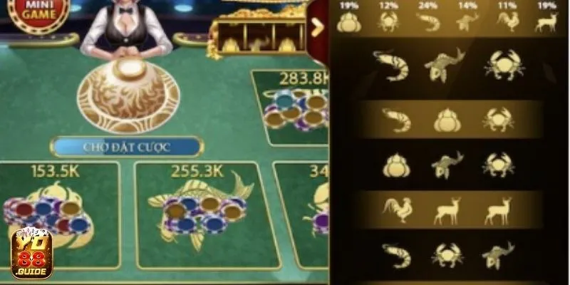 Xem lịch sử cược Bầu cua để tính quy luật chơi